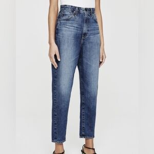 Ag Adriano Goldschmied Renn Extended high rise barrel leg jeans